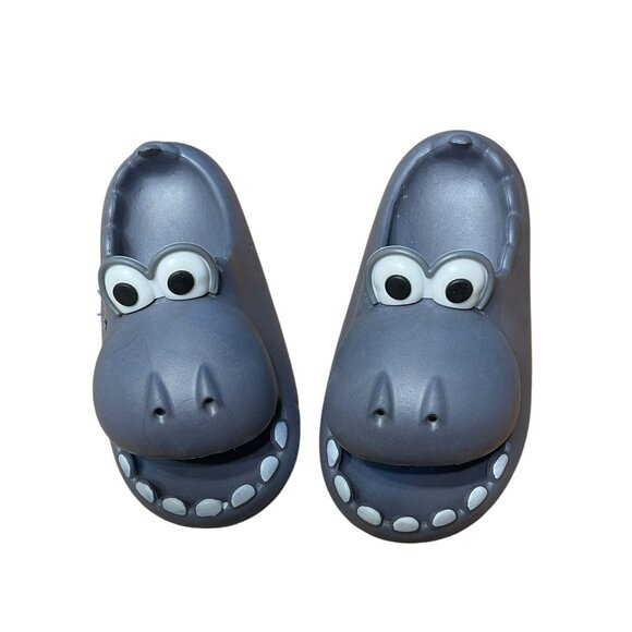 Other - Novelty Hippo-Themed Slip-On House Slippers For Kids Size EU 34-35 215MM Gray